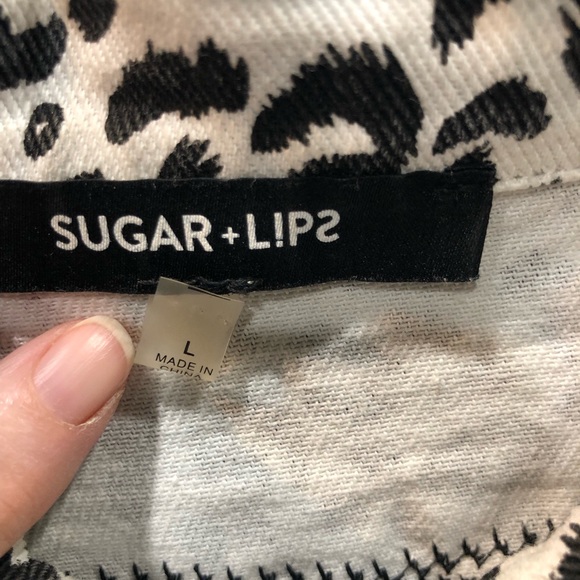 Handmade crop jean jacket DEF LEPPARD NINE LIVES leopard animal - Picture 9 of 12